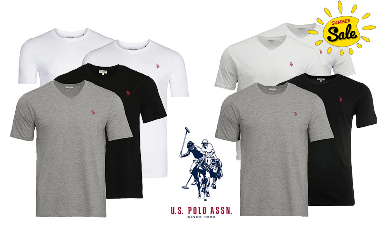 T-Shirt 'US Polo ASSN' | 2τμχ Summer Sale