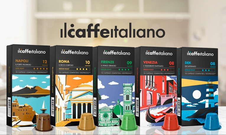 Ιταλικές Κάψουλες Espresso σε 7 Ποικιλίες, Συμβατές με Μηχανές Nespresso