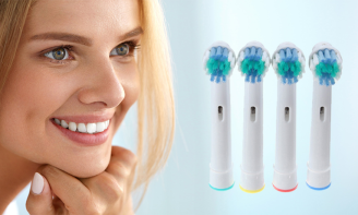 4 Ανταλλακτικά Ηλεκτρικής Οδοντόβουρτσας, Συμβατά με Oral-B
