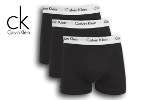 Σετ με 3 Ανδρικά Μαύρα Calvin Klein Μποξεράκια, σε Μεγέθη S έως XL