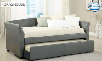 3Θέσιος Καναπές-Κρεβάτι σε Μοντέρνο Σχέδιο + 2 Ορθοπεδικά Στρώματα