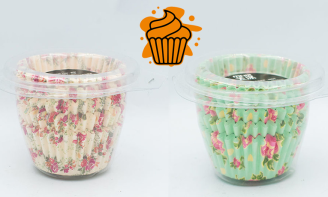125 Χάρτινες Φόρμες Cupcakes, Μuffins Με Λουλούδια