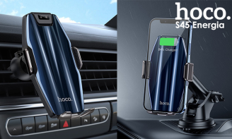 Ασύρματος Φορτιστής (Qi)-Βάση Αυτοκινήτου S45 Hoco