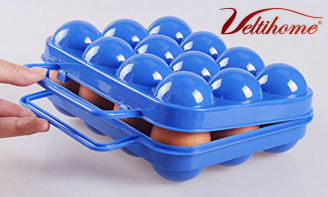 Θήκη Διατήρησης 12 Αυγών Πλαστική Veltihome