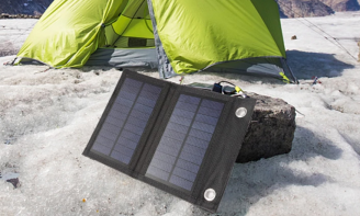 Αναδιπλούμενο Ηλιακό Πάνελ Φόρτισης με 2 USB 15W